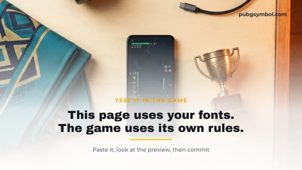 Reminder that a symbol rendering here does not guarantee the game will accept it