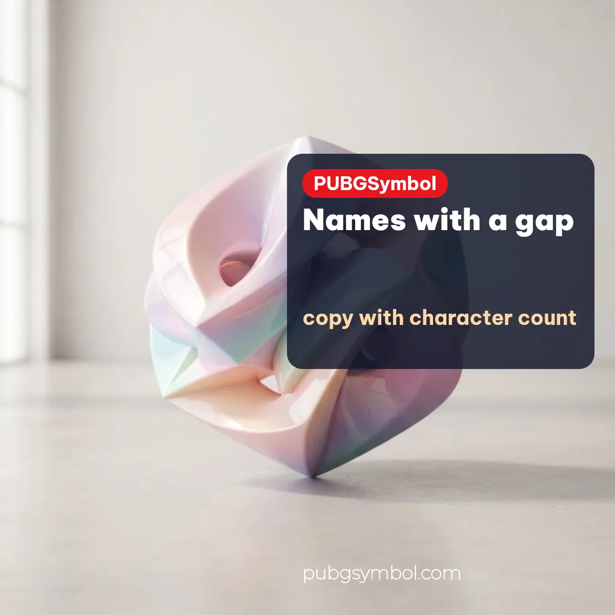 Names with a gap using Hangul filler and Braille blank